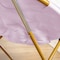Flash Furniture Gwen 38-in. Oversize Portable Faux Fur Folding Saucer Moon Chair, Dusty Purple/Soft Gold Frame FV-FMC-025-DTPRP-SGD-GG - alternate 5